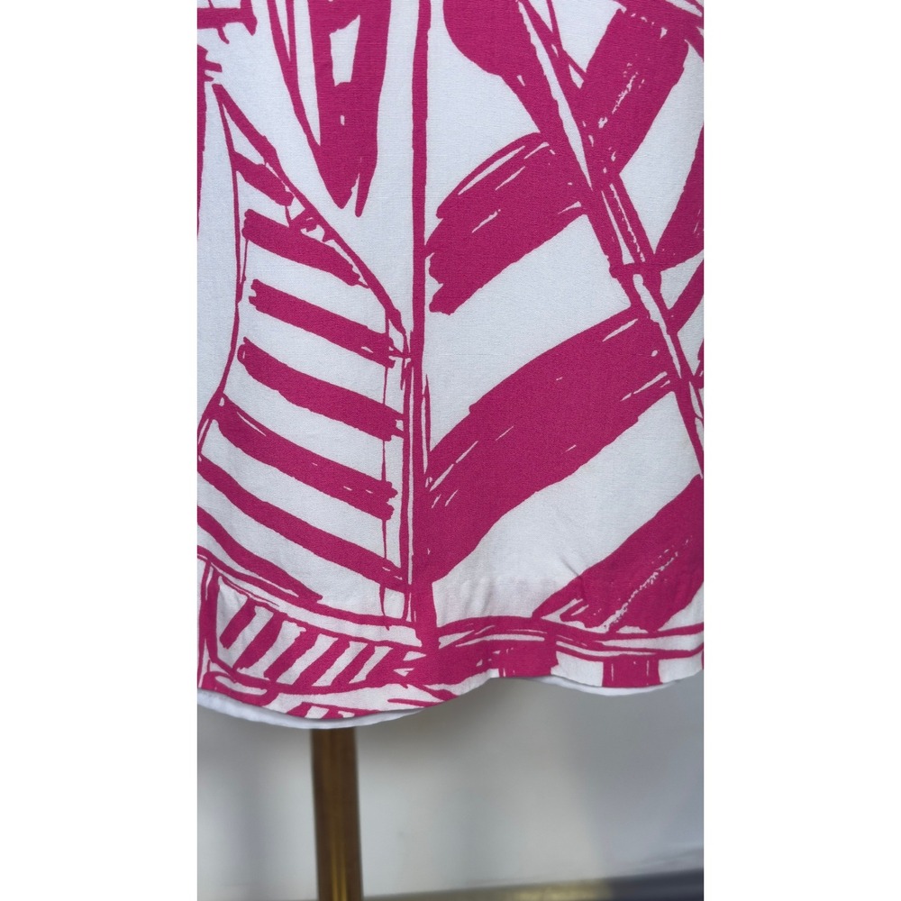 Lilly Pulitzer Pink White with Beaded Detail Shift Dress Size Small - Picture 11 of 11